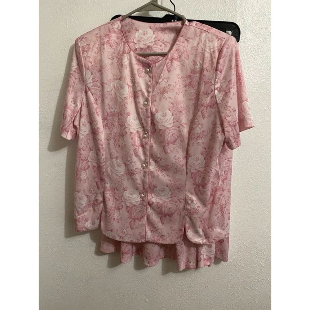 Blair 2 piece vintage pink skirt set sz 16
